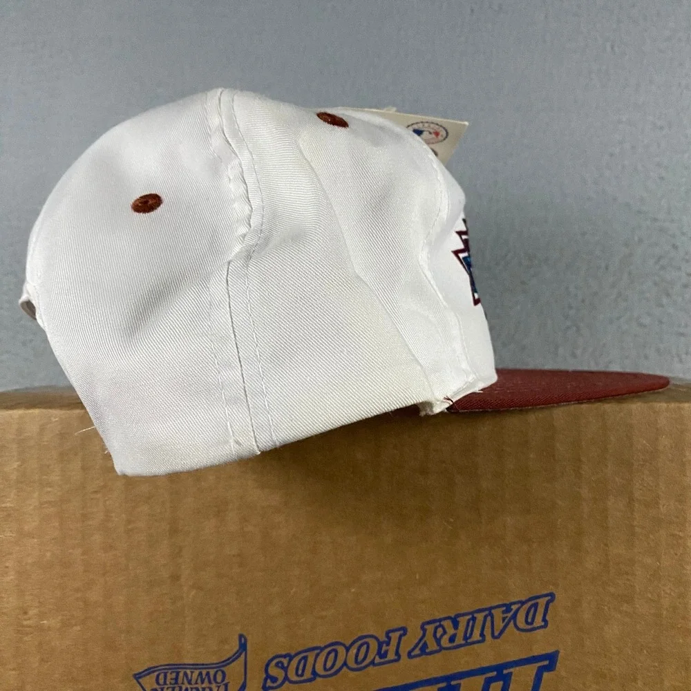 Vintage Logo 7 Super Bowl XXX Snapback Hat NFL White Maroon 1996 NWT Deadstock